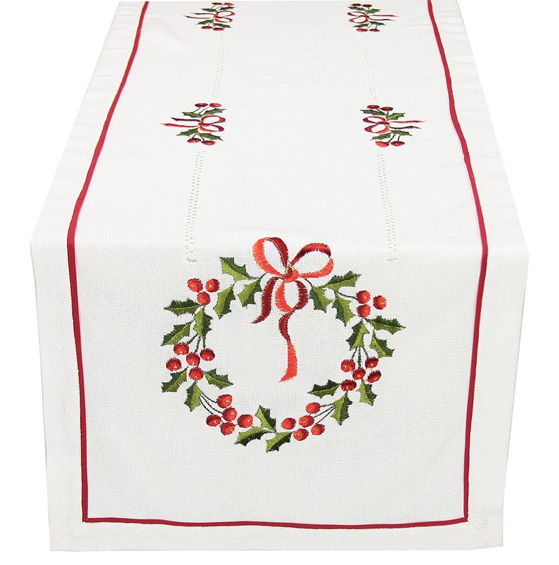 Country Wreath Table Runner