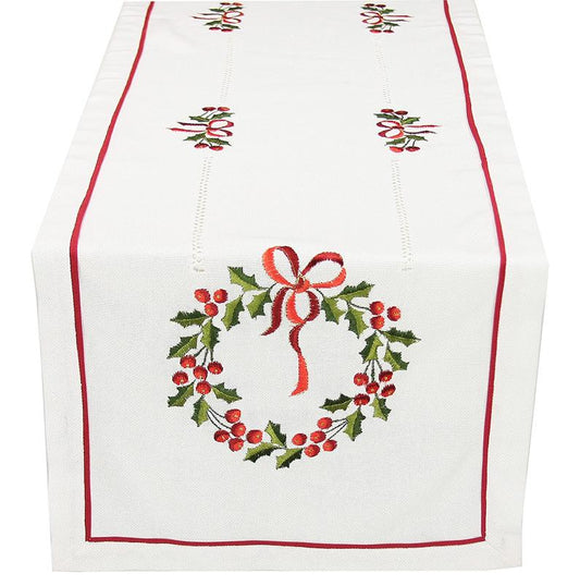 Country Wreath Table Runner